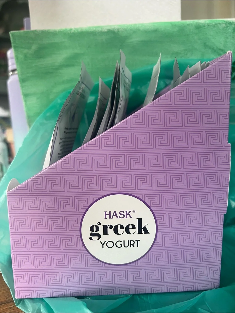 HASK 11 packets Greek Yogurt Deep Repair Conditioner Blueberry Açaí display box